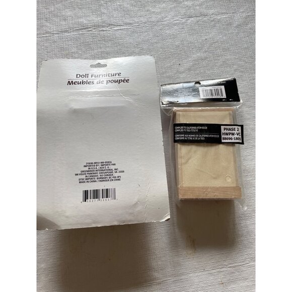 Dollhouse Wooden Furniture Table & Dresser New In Package Suitable For Ages 3+ - Picture 2 of 10